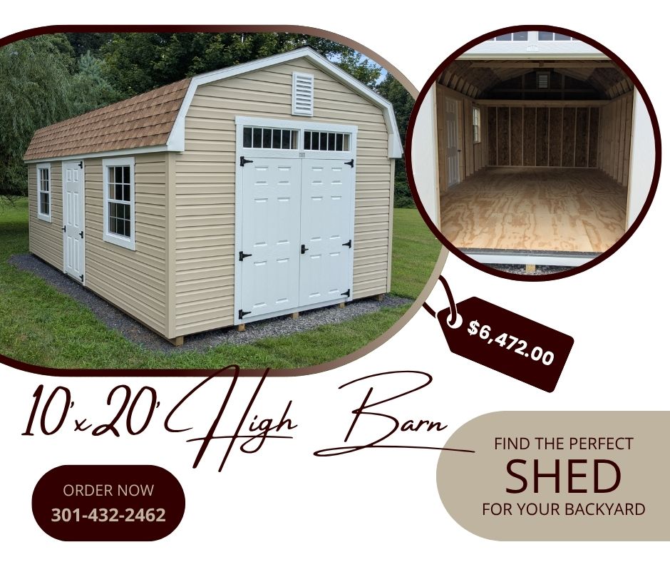 10′ x 20′ High Barn